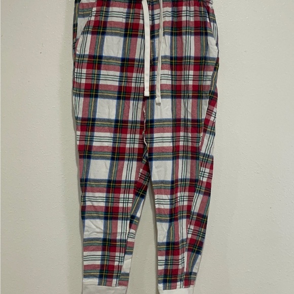 Old Navy Red and White Plaid Pajama Pants - Picture 1 of 11